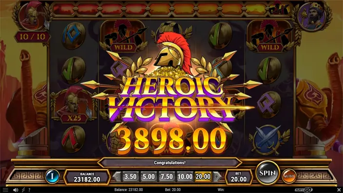 Undefeated Xerxes slot big win