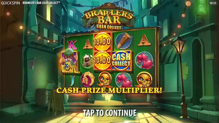 Brawlers Bar Cash Collect slot features