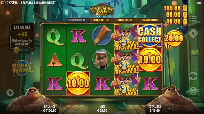 Brawlers Bar Cash Collect slot free spins