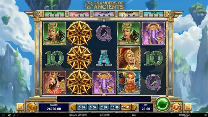 Chambers of Ancients slot feature expanding wilds