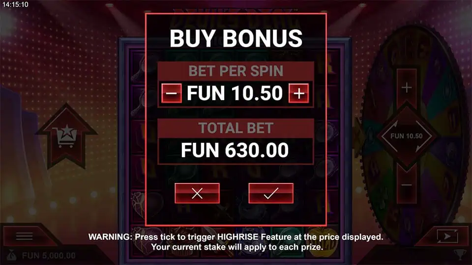 Devils Deal slot bonus buy