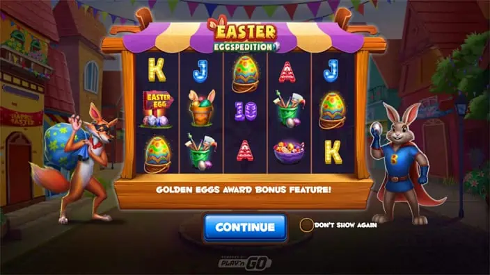 Easter Eggspedition slot features