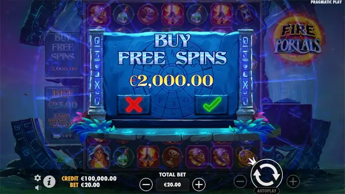 Fire Portals slot bonus buy