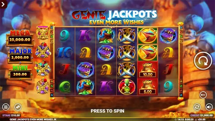 Genie Jackpots Even More Wishes slot