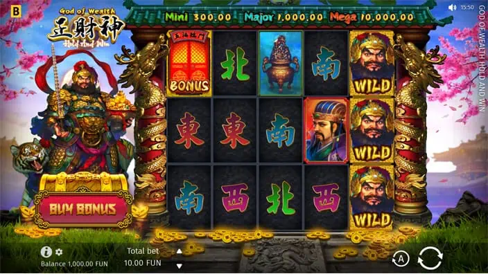 God of Wealth Hold and Win slot