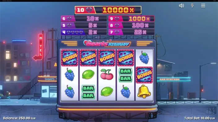 Hearts Highway slot free spins