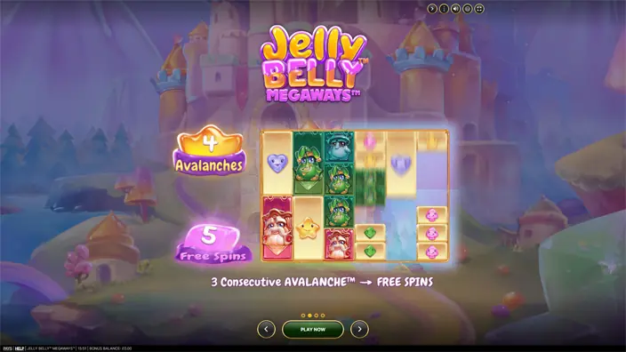 Jelly Belly Megaways slot features