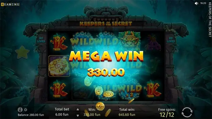 Keepers of the Secret slot big win