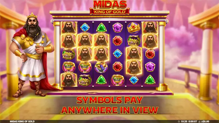 Midas King of Gold slot features