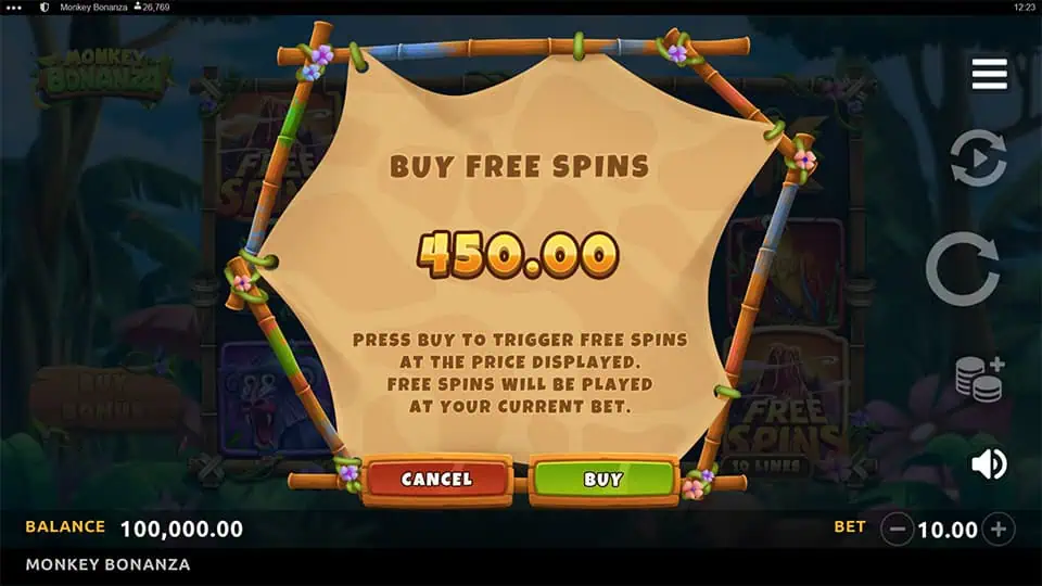 Monkey Bonanza slot bonus buy