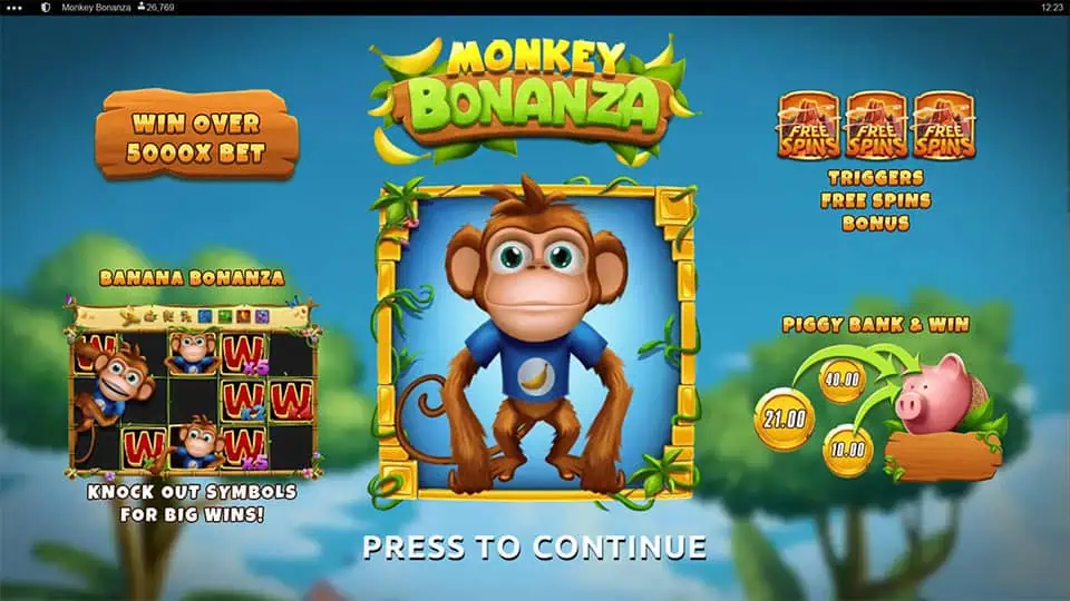 Monkey Bonanza slot features