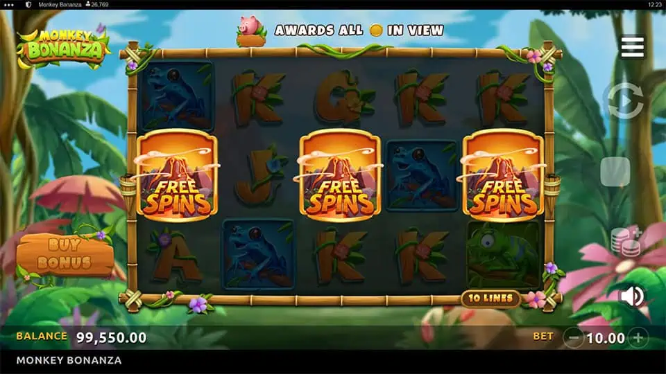 Monkey Bonanza slot free spins