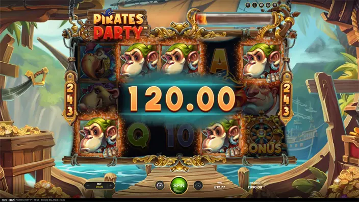 Pirates Party slot win