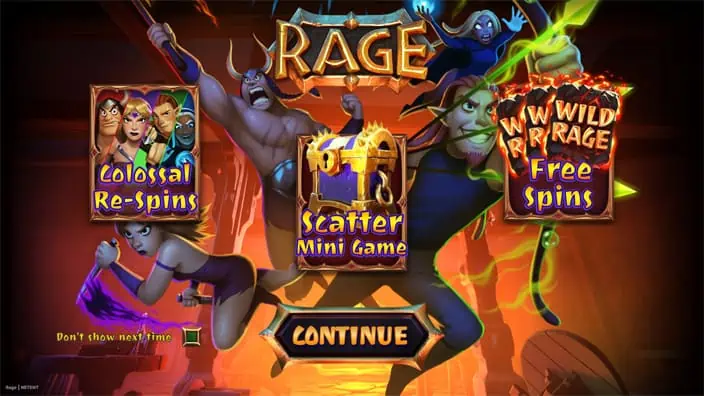 Rage slot features