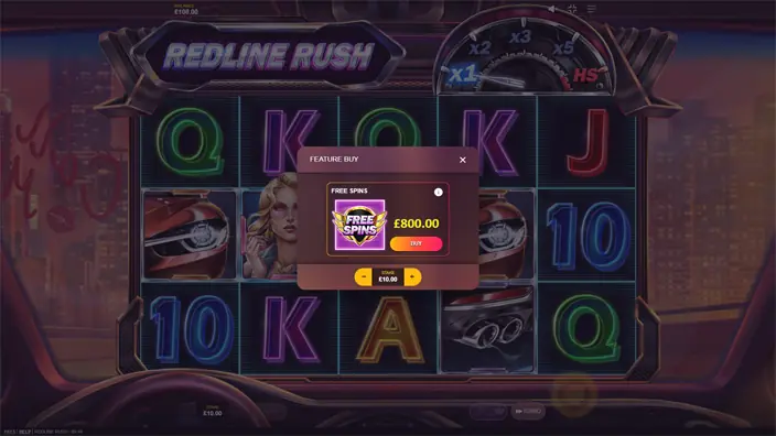 Redline Rush slot bonus buy