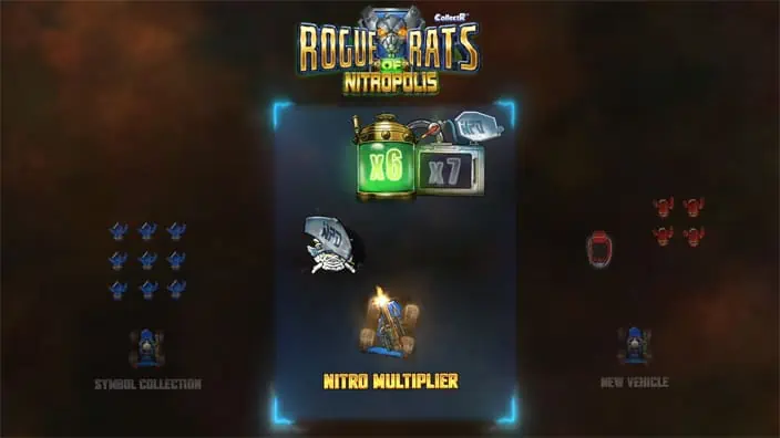 Rogue Rats of Nitropolis slot features