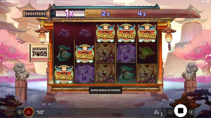 Samurai Dogs slot free spins 1