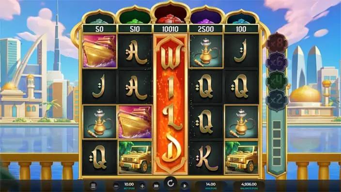 Sultan Spins slot feature expanding wild