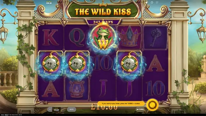 The Wild Kiss slot feature wild