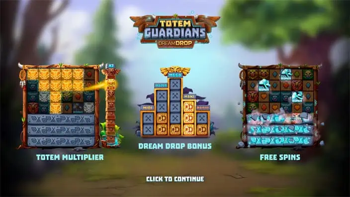 Totem Guardians Dream Drop slot features