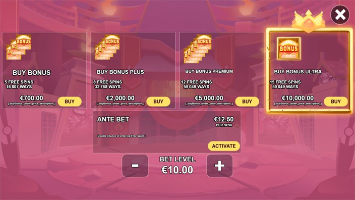 Worms of Valor slot bonus buy