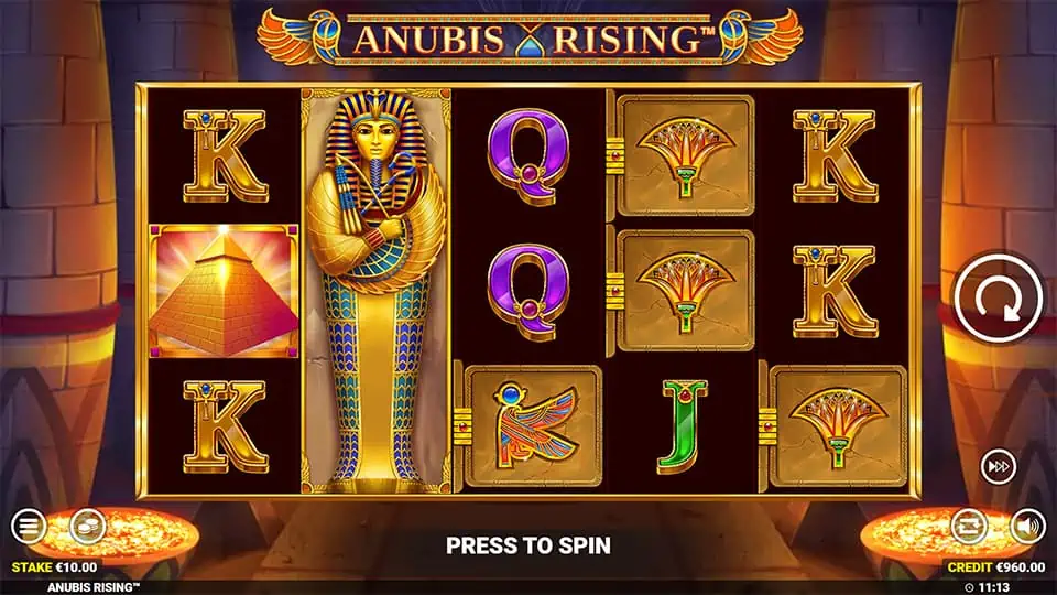 Anubis Rising slot feature expanded wild