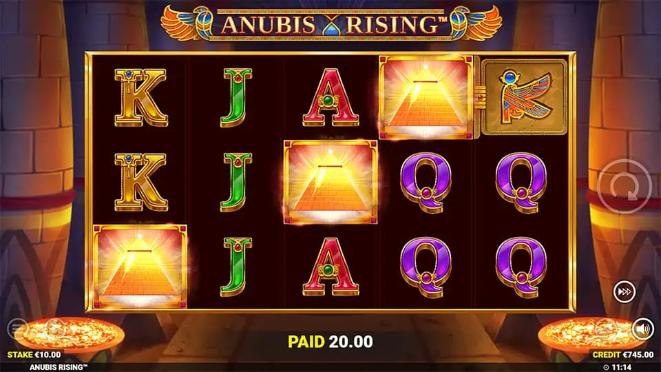 Anubis Rising slot free spins