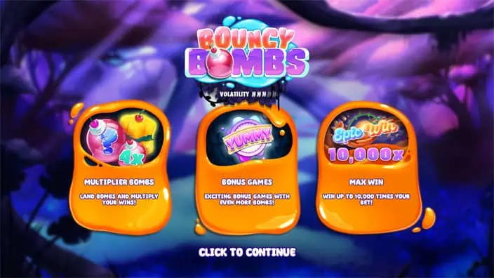 Bouncy Bombs slot features