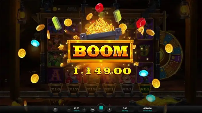 Gold Rush Frenzy Megaways slot big win