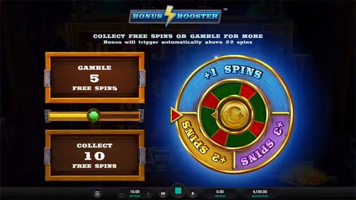 Gold Rush Frenzy Megaways slot feature gamble wheel