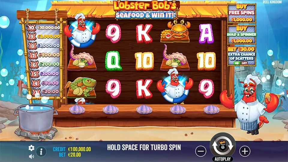 Lobster Bobs Sea Food and Win It slot