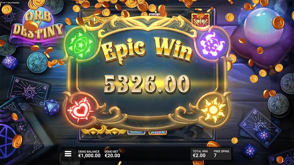 Orb of Destiny slot big win