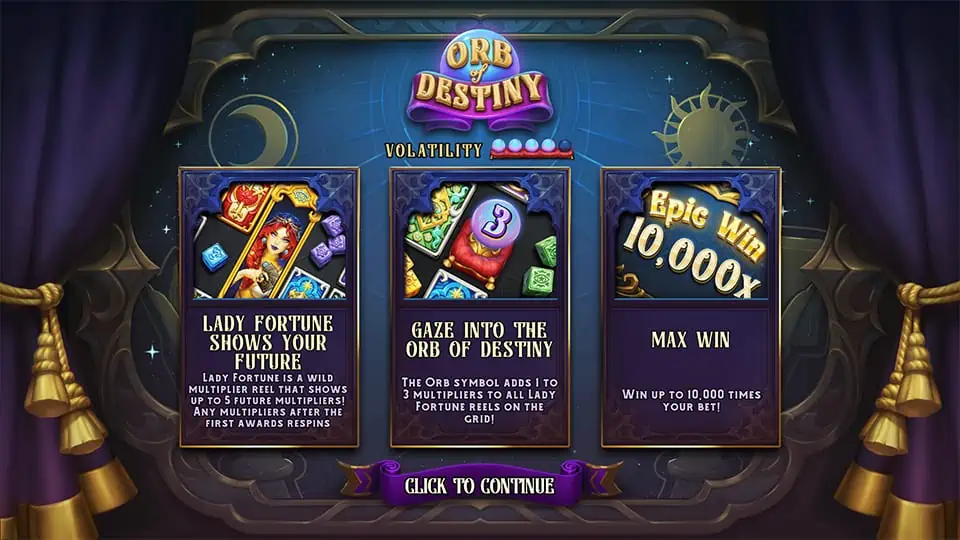 Orb of Destiny slot features