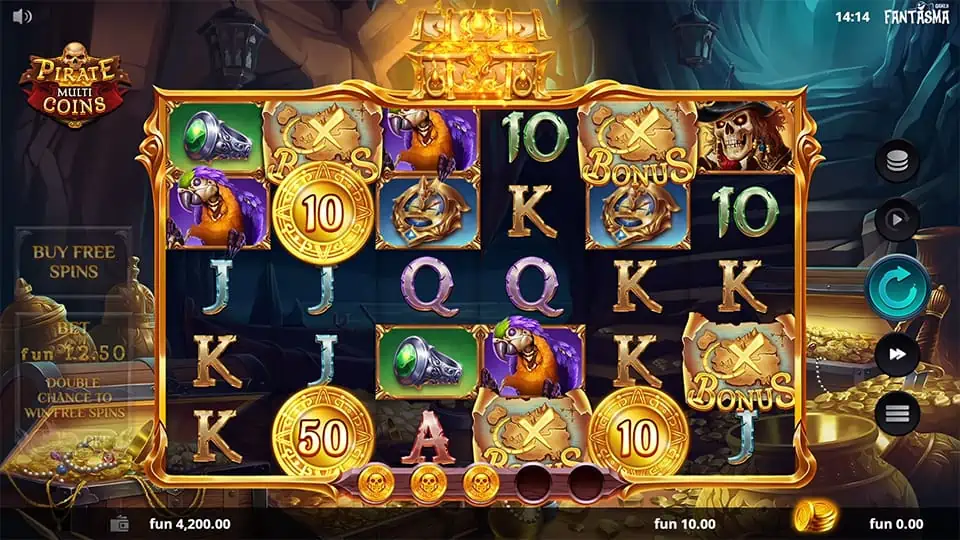 Pirate Multi Coins slot free spins