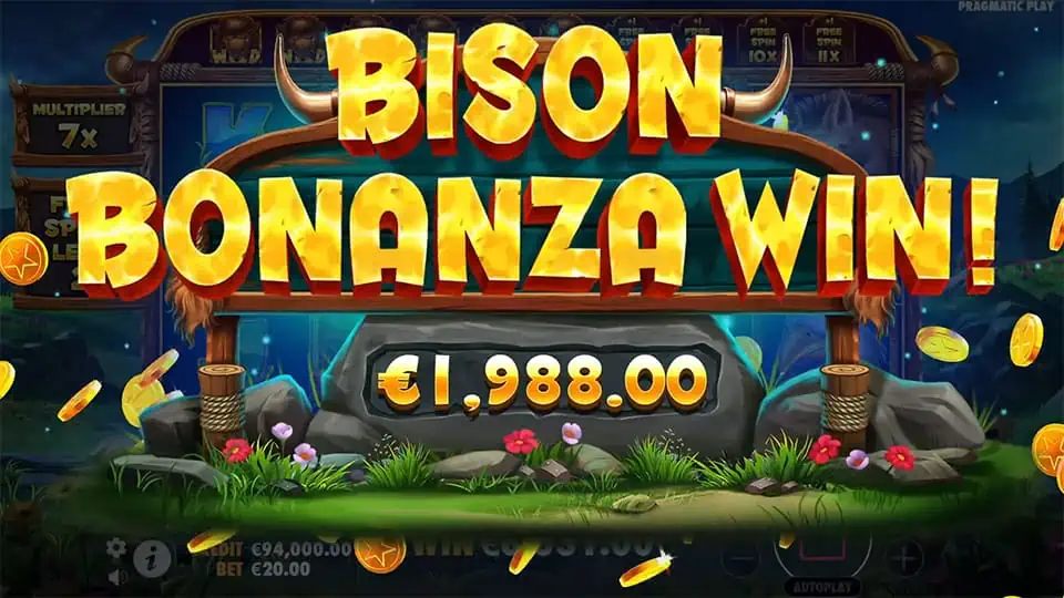 Release the Bison slot big win