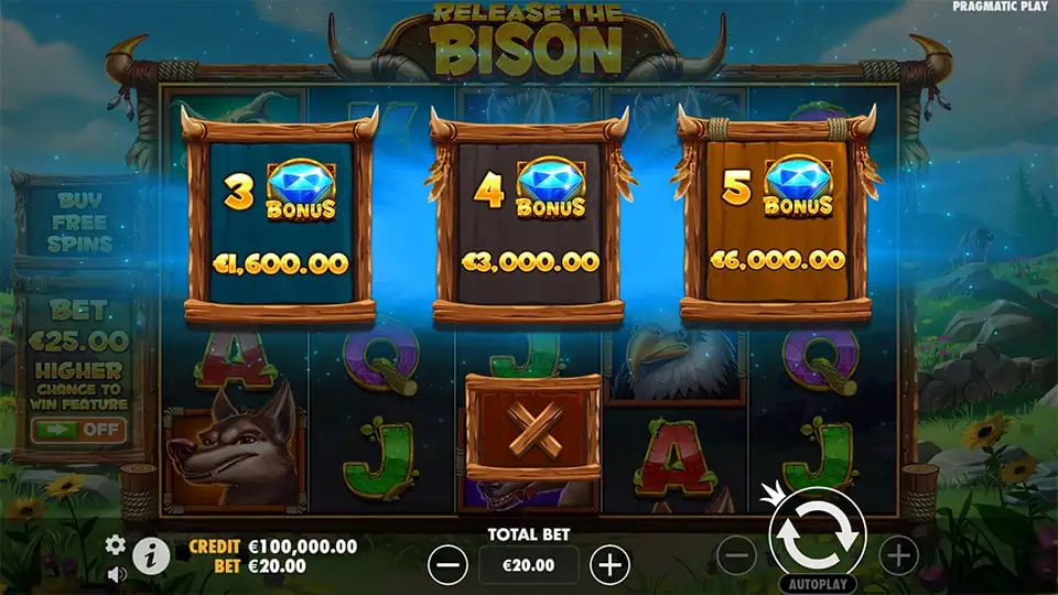 Release the Bison slot bonus buy