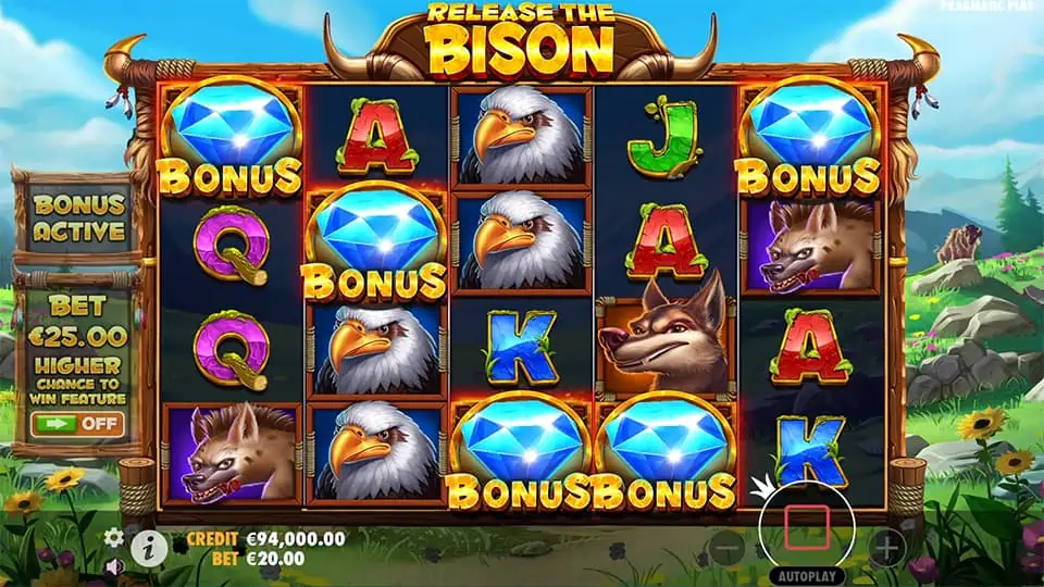 Release the Bison slot free spins
