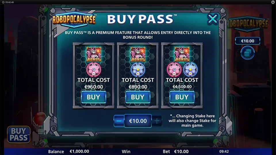 Robopocalypse slot bonus buy