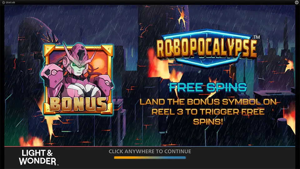 Robopocalypse slot features