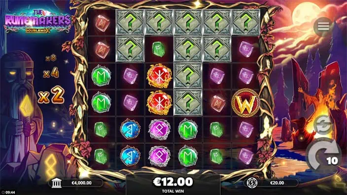 The Runemakers DoubleMax slot feature mystery symbol