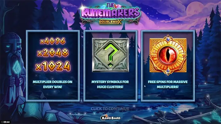 The Runemakers DoubleMax slot features