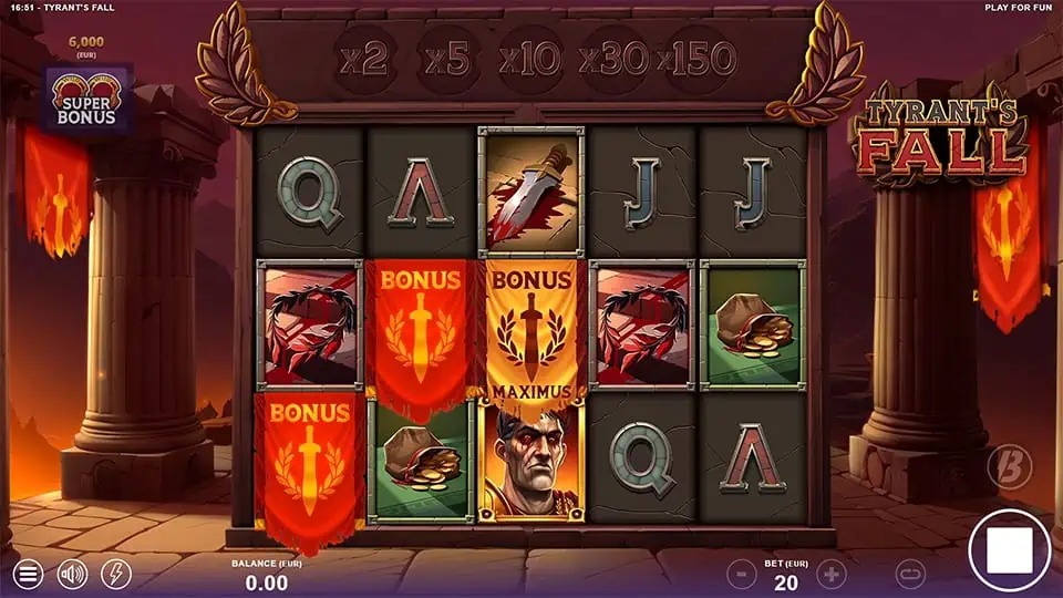 Tyrants Fall slot free spins