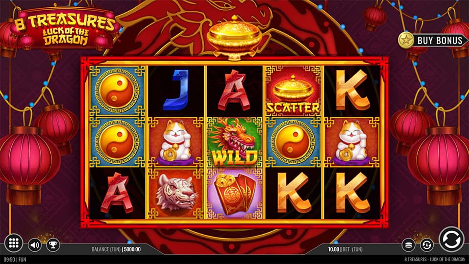 8 Treasures Luck of the Dragon slot
