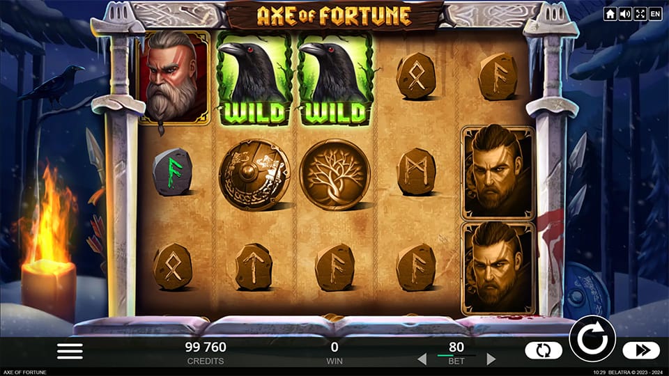 Axe of Fortune slot feature wild symbol