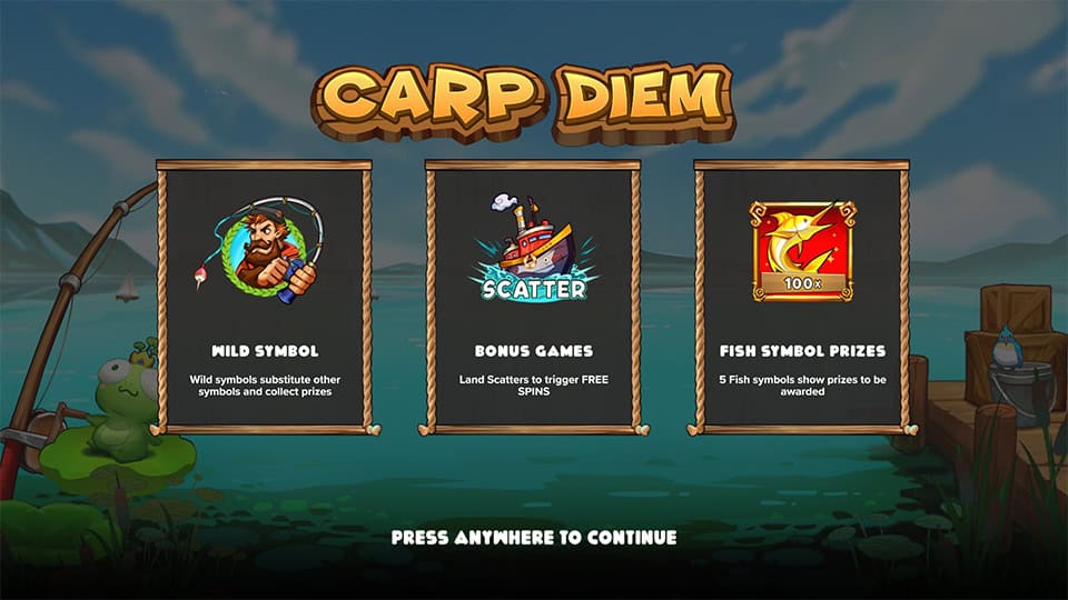 Carp Diem slot features