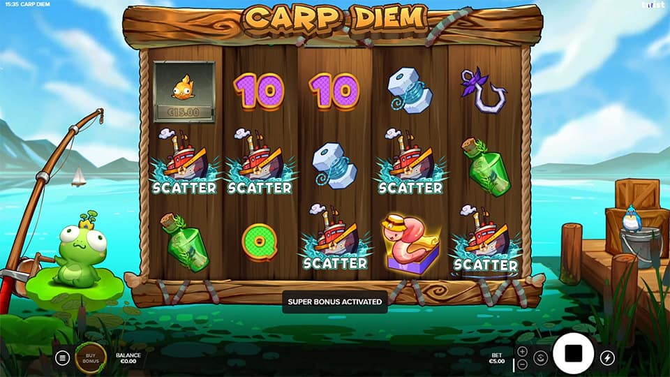 Carp Diem slot free spins