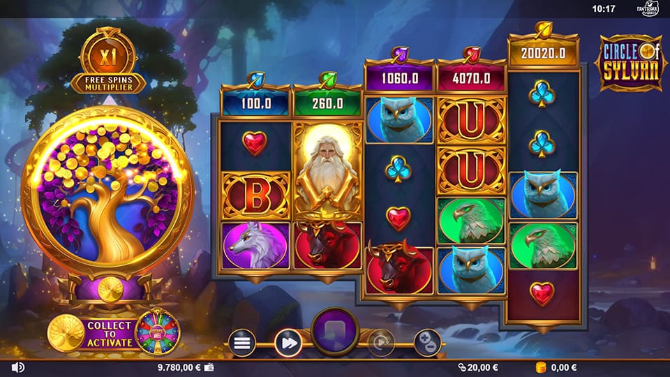 Circle of Sylvan slot feature wild symbol