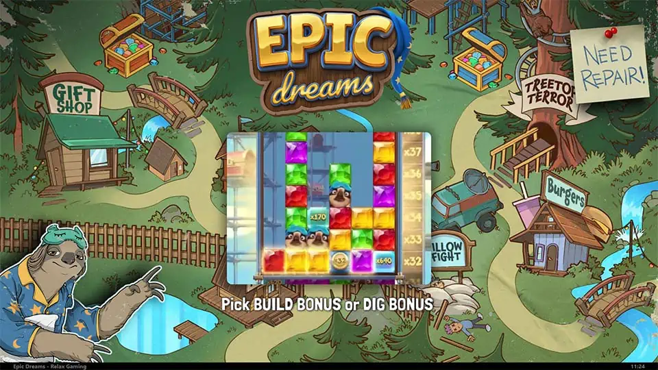 Epic Dreams slot features