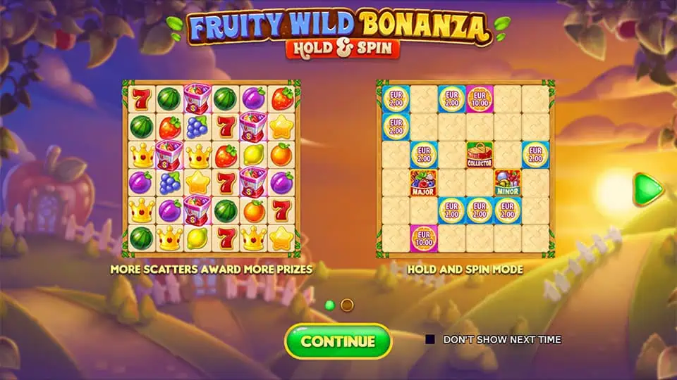 Fruity Wild Bonanza Hold Spin slot features