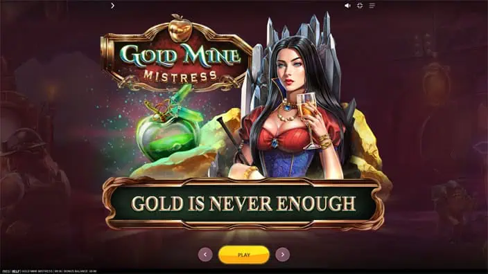 Gold Mine Mistress slot features